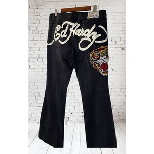 ED HARDY TIGER Jeans Size 32x32.5”